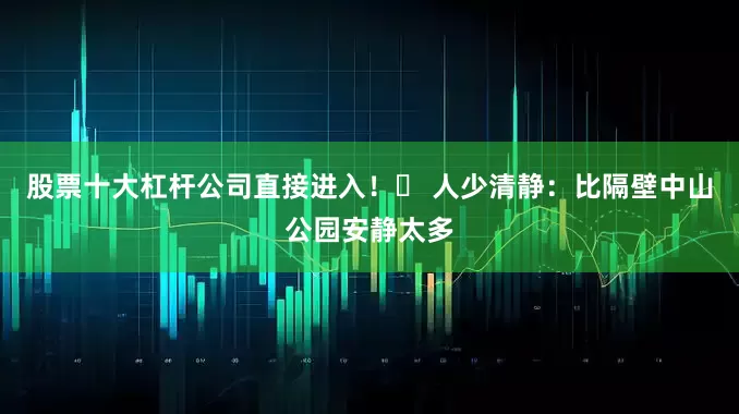 股票十大杠杆公司直接进入！✅ 人少清静：比隔壁中山公园安静太多