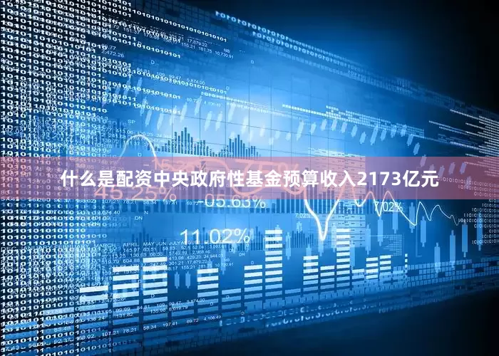 什么是配资中央政府性基金预算收入2173亿元